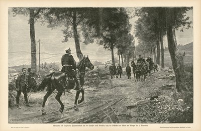 Treffen von Bismarck und Napoleon III nach der Schlacht von Sedan, Deutsch-Französischer Krieg, 2. September 1870 von German School