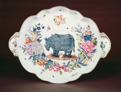 Meissen-Ständer für das Mittelstück aus dem Northumberland-Service, um 1745 von German School