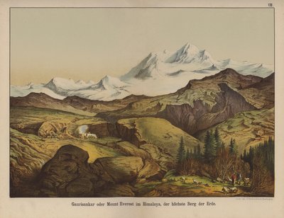 Mount Everest, der höchste Berg der Erde von German School