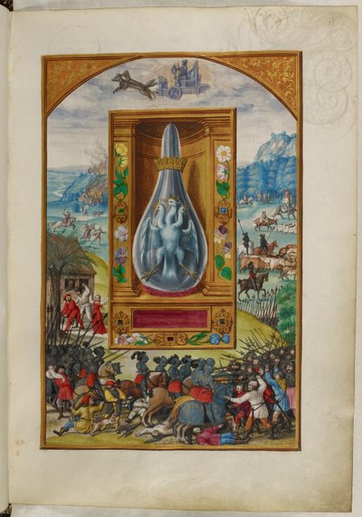 Dreiköpfiger Vogel in einer Flasche, das Vierte Traktat, aus 