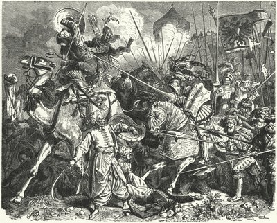 Nikolaus, Graf von Salm, kämpft gegen die Türken bei der Belagerung von Wien von German School