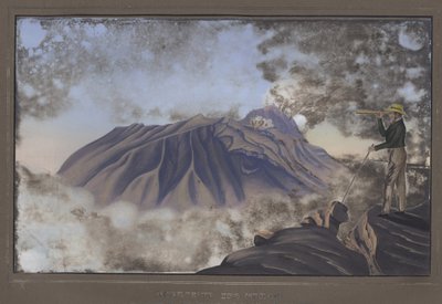 Nordseite des Merapi, gesehen vom südlichen Hang des Merbabu, Pl.X aus Topographischer und Naturwissenschaftlicher Atlas zur Reise durch Java, von Dr. Fr. Junghuhn, Magdeburg, 1845 von German School