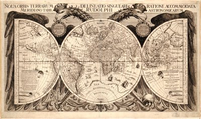 Nova orbis terrarum, aus "Tabulae Rudolphinae" von Johannes Kepler, 1627-30 von German School