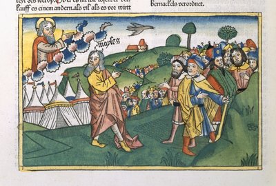 Numeri 1:1-20 Vorbereitung auf die Reise vom Berg Sinai, aus der Nürnberger Bibel (Biblia Sacra Germanaica) von German School