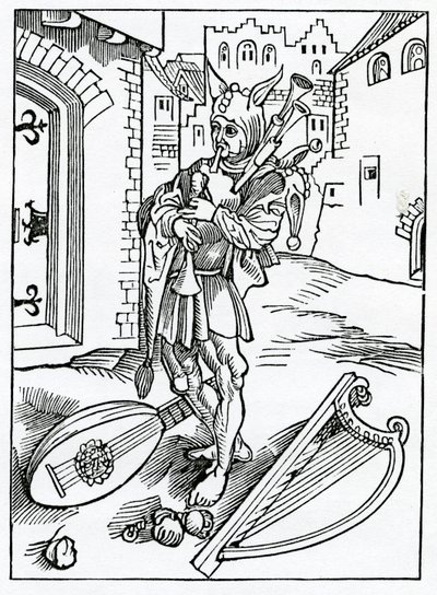 Von ungeduldigen Narren, die keine Korrektur ertragen, Illustration aus Alexander Barclays englischer Übersetzung von 