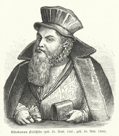 Philipp Nicodemus Frischlin, deutscher Dichter und Dramatiker von German School