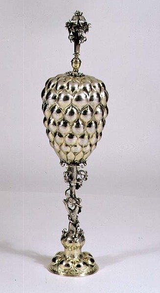 Ananasförmiger Becher mit Deckel, Nürnberg, ca. 1620 von German School