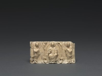 Plakette von einem tragbaren Altar: Christus und die Apostel, Unteres Rheintal von German School