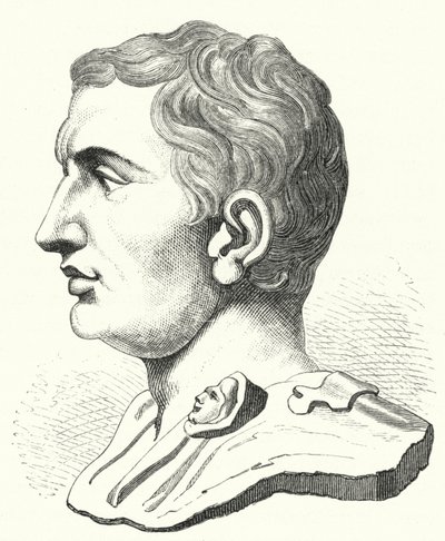 Pompeius der Große, römischer Politiker und Soldat (Gravur) von German School