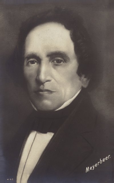 Porträt von Giacomo Meyerbeer von German School