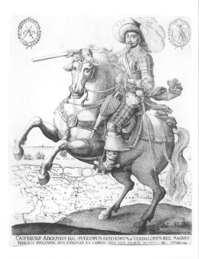 Porträt von Gustav II. Adolf, König von Schweden (1594-1632) von German School