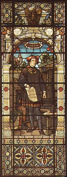 Porträt von William Caxton (ca. 1422-91) gemacht von Mayer und Co., Münchner Firma aktiv in London, ca. 1880 von German School