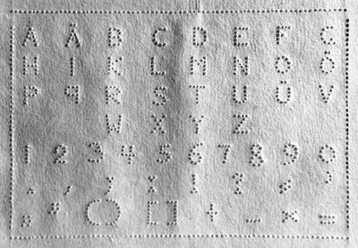 Raphigraphie, neue Methode des Schreibens und Lesens für Blinde, 1837 von German School