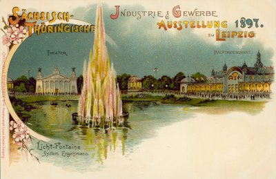 Sächsische und Thüringische Handels- und Industrieausstellung in Leipzig, Deutschland von German School