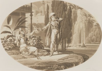 Szene aus Die Hochzeit des Figaro von Wolfgang Amadeus Mozart von German School