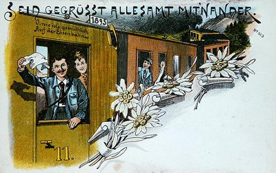 Souvenir-Grußpostkarte, ca. 1900 von German School