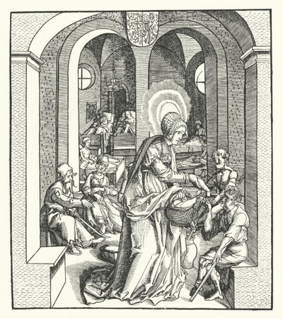 Heilige Hedwig von Schlesien, Herzogin von Polen von German School