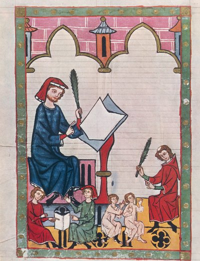 Schüler in einem Kloster, aus 