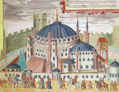 Die Kirche der Heiligen Sophia als Moschee umgewandelt von German School