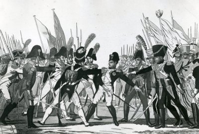 Das Ende Napoleons als Kaiser von German School