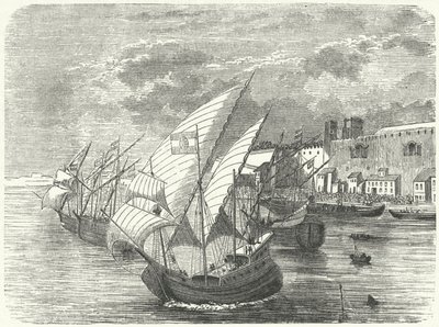 Die ungarische Flotte vor Neapel von German School