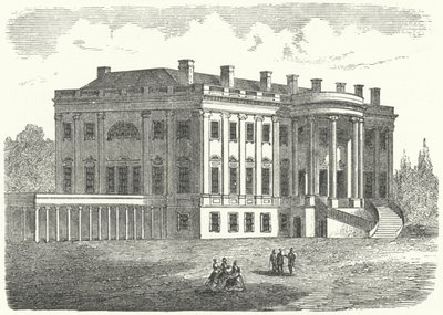 Das Weiße Haus, Washington DC (Stich) von German School