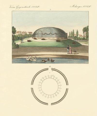 Das kuppelförmige Gebäude im zoologischen Garten von Surrey von German School