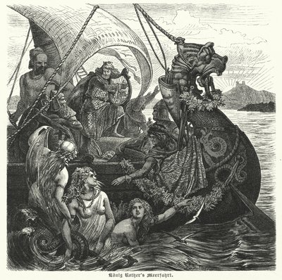 Die Seereise von König Rother (Gravur) von German School