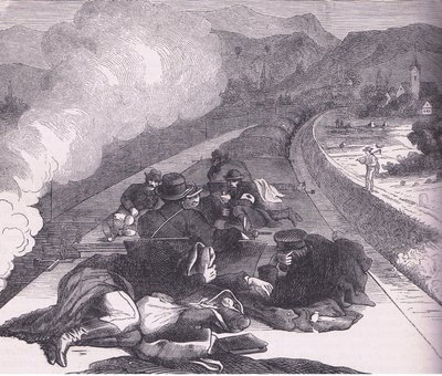 Transport des preußischen Sanitätskorps, Cassells Geschichte des Krieges zwischen Frankreich und Deutschland von German School