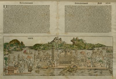 Ansicht von Venedig, Illustration aus dem Liber Chronicarum von Hartmann Schedel, veröffentlicht in Nürnberg, 1493 von German School