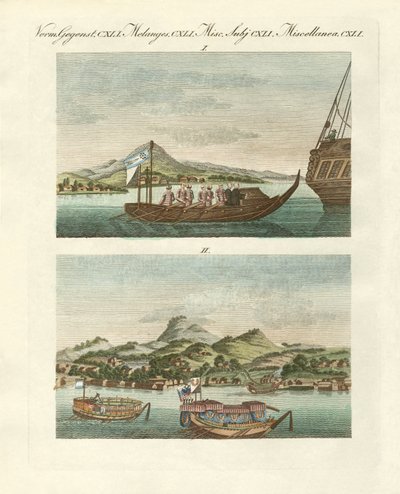 Ansichten der Küste Japans neben japanischen Fahrzeugen von German School
