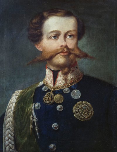 Porträt von Viktor Emanuel II. (1820-1878), König von Italien, von Gerolamo Induno von Gerolamo Induno