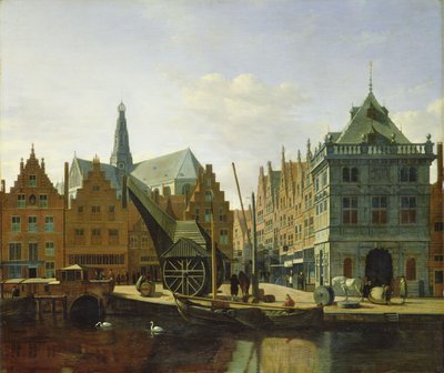 Blick auf die Spaarne in Haarlem, 1667 von Gerrit Adriaensz Berckheyde