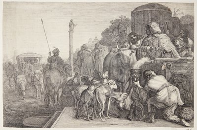 Paulus und Barnabas in Lystra von Gerrit Claesz. Bleker