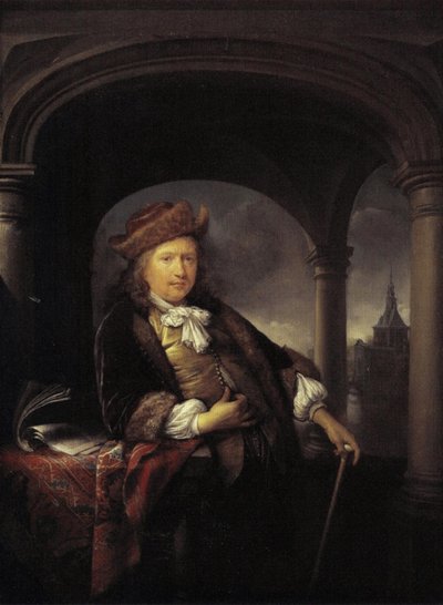 Selbstporträt im Alter von fünfzig Jahren von Gerrit Dou