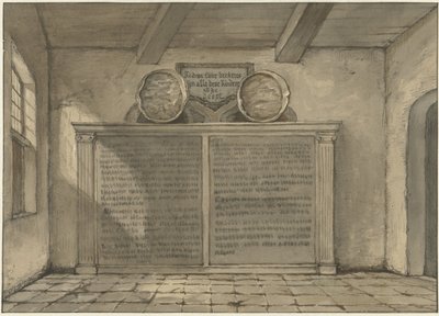 Zwei Kupferbecken in der Kirche von Loosduinen von Gerrit Lamberts