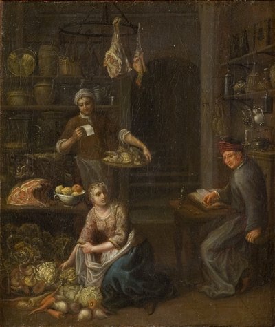 Abrechnung der Einkäufe in der Küche von Gerrit Lundens