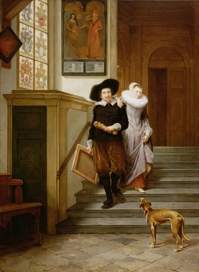 Frans Hals (1580-1666) und seine Frau Lysbeth Reyniersdr von Gerrit Postma