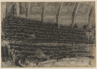 Zuschauer auf den Tribünen des Circus Carré von Gerrit Willem Dijsselhof