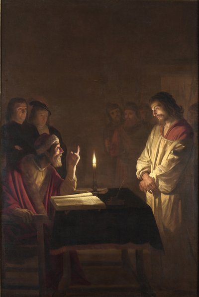 Christus vor dem Hohenpriester, um 1617 von Gerrit van Honthorst