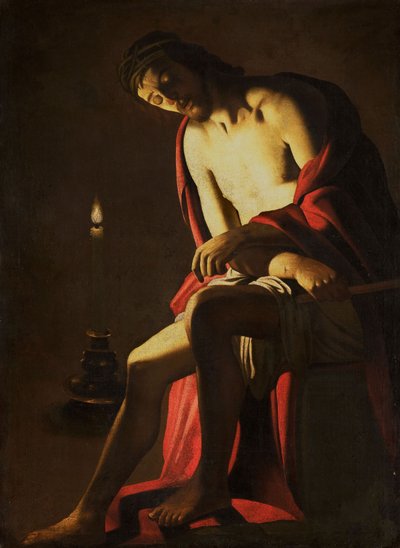 Christus auf dem kalten Stein von Gerrit van Honthorst