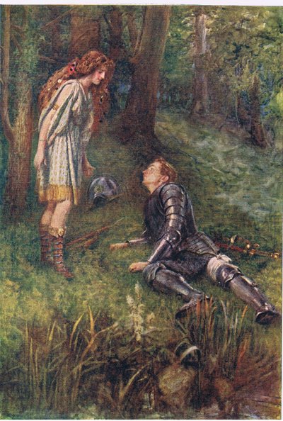 Belphoebe und Timius, Geschichten aus der Feenkönigin, veröffentlicht von George Harrap and Company von Gertrude E. Demain (after) Hammond