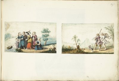 Moses und Tobias und der Engel von Gesina ter Borch (signed by artist)