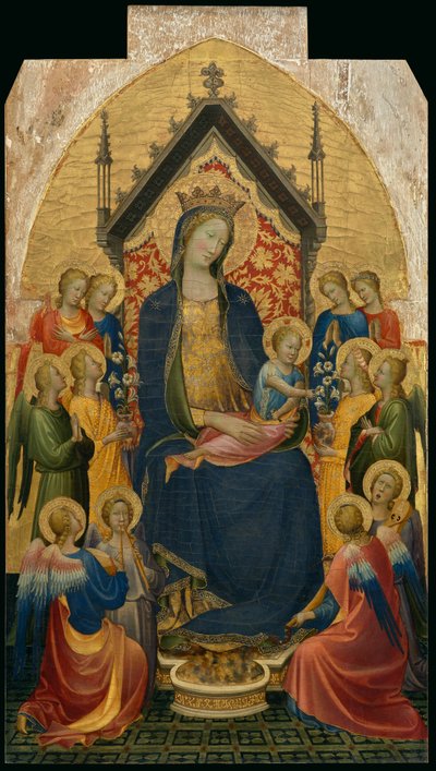Madonna mit Kind und musizierenden Engeln von Gherardo Starnina