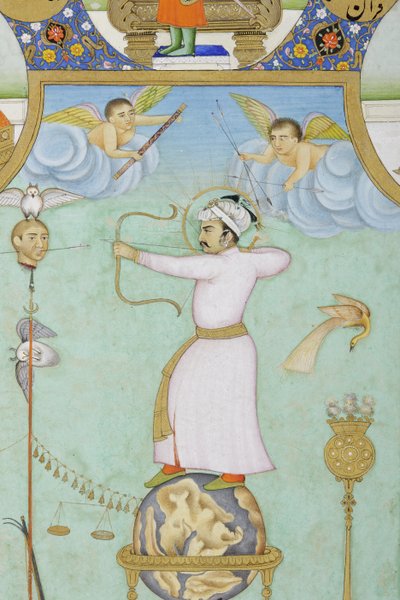 Detail aus Allegorisches Porträt von Jahangir von Ghulam Ali Khan