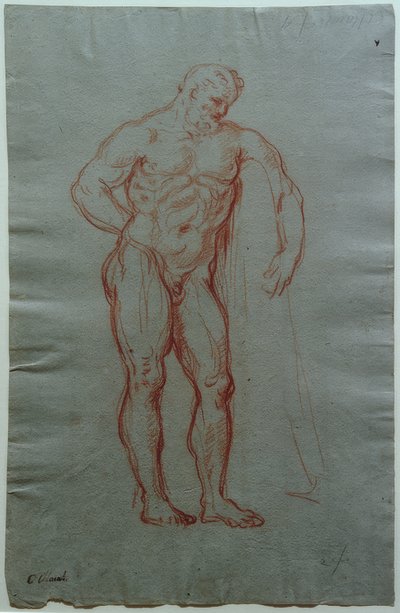 Studie nach der Gestalt des Herkules Farnese von Giacinto Calandrucci