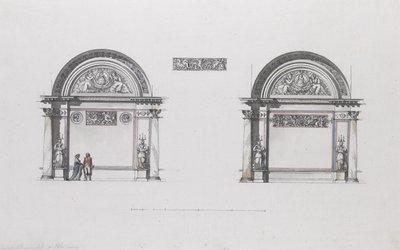 Entwurf für den Sheremetev-Palast, Ostankino, ca. 1796 von Giacomo Antonio Domenico Quarenghi