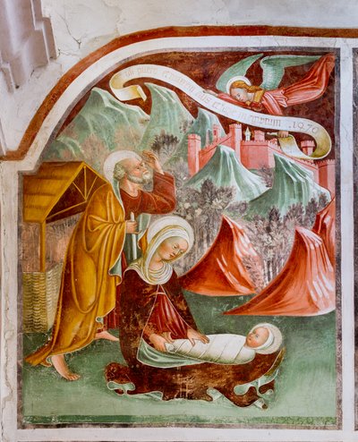 Hochzeit zu Kana (Detail) von Giacomo Borlone de Buschis