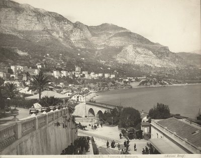 Panoramablick auf Montecarlo in Monaco von Giacomo Brogi