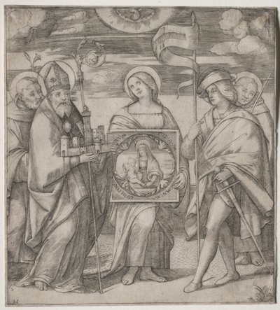 Schutzheilige von Bologna, um 1515-1520 von Giacomo Francia